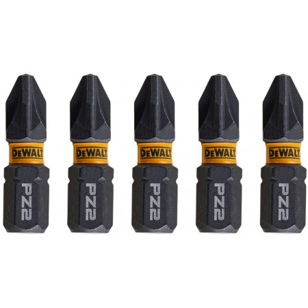 DeWALT DT7387T Końcówki wkrętarskie Pz2 x 25 mm, 5 szt. DeWALT DT7387T Końcówki wkrętarskie Pz2 x 25 mm, 5 szt.